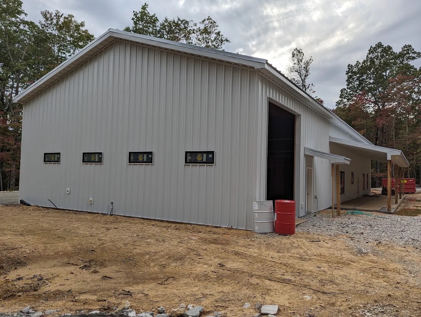 Completed TruBuild barndominium residence in the Crossville, TN area