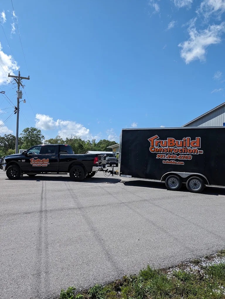 TruBuild Construction truck on a Middle Tennessee project site